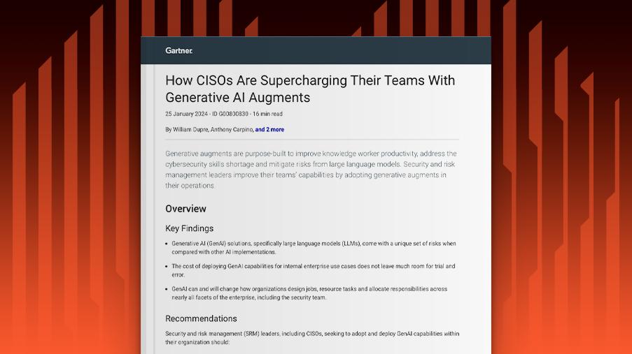 阅读 Gartner 关于生成式 AI 增强的报告