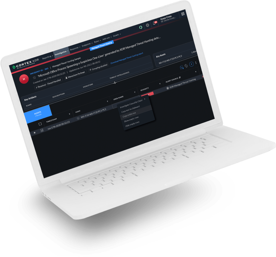 Cortex XDR 托管的威胁搜寻