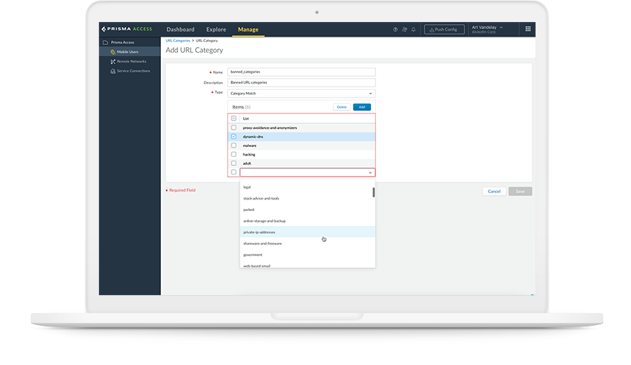 SSE 利用 SWG 功能，在用户断开业务 VPN 时为其提供安全的互联网接入。