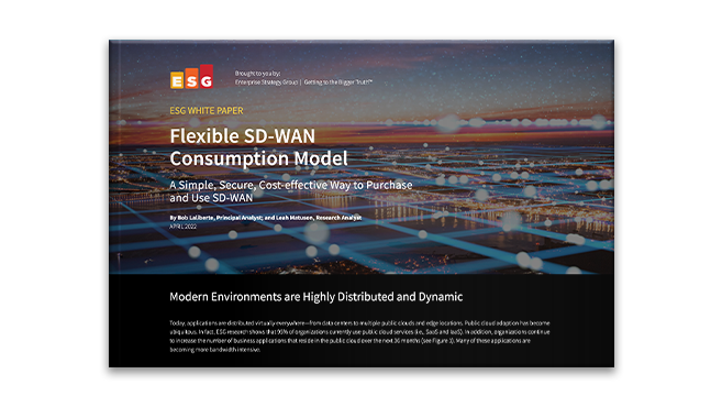 灵活的 SD-WAN 消费模式